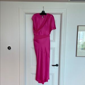 Zhivago Vibrant Pink Asymmetrical Dress